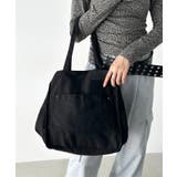 ブラック | アソート柄BIGトートバッグ | Outfitter lab