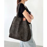 ブラウン | レオパード柄BIGトートバッグ | Outfitter lab