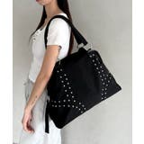 ブラック | スタッズナイロンボストンバッグ | Outfitter lab