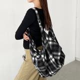 大容量チェックショルダーバッグ | Outfitter lab | 詳細画像10 