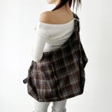 大容量チェックショルダーバッグ | Outfitter lab | 詳細画像15 