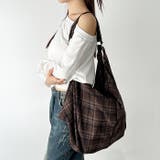 大容量チェックショルダーバッグ | Outfitter lab | 詳細画像20 