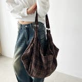 大容量チェックショルダーバッグ | Outfitter lab | 詳細画像23 