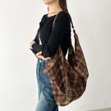 大容量チェックショルダーバッグ | Outfitter lab | 詳細画像25 