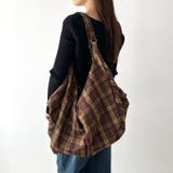 大容量チェックショルダーバッグ | Outfitter lab | 詳細画像26 