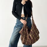 大容量チェックショルダーバッグ | Outfitter lab | 詳細画像28 