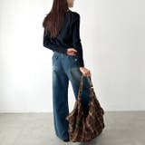 大容量チェックショルダーバッグ | Outfitter lab | 詳細画像29 