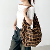大容量チェックショルダーバッグ | Outfitter lab | 詳細画像6 