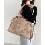 ベージュ | 【大容量】スタッズボストンバッグ | Outfitter lab