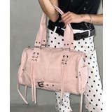 ピンク | レースアップフリンジボストンバッグ | Outfitter lab
