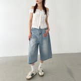 デニムハーフワイドパンツ | Outfitter lab | 詳細画像15