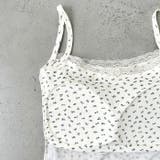 カップ付き小花柄レースキャミソール | Outfitter lab | 詳細画像19 