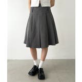 グレー | ミディ丈プリーツスカート | Outfitter lab