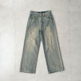 ストライプ柄ワイドデニムパンツ | Outfitter lab | 詳細画像12 