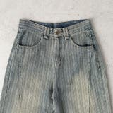 ストライプ柄ワイドデニムパンツ | Outfitter lab | 詳細画像14 