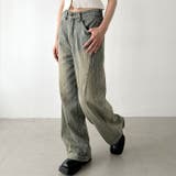 ストライプ柄ワイドデニムパンツ | Outfitter lab | 詳細画像5 