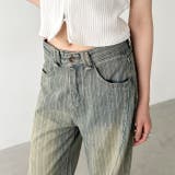 ストライプ柄ワイドデニムパンツ | Outfitter lab | 詳細画像8 