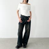 タックワイドカーブデニムパンツ | Outfitter lab | 詳細画像10