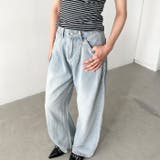 タックワイドカーブデニムパンツ | Outfitter lab | 詳細画像15