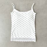 カップ付きドット柄キャミソール | Outfitter lab | 詳細画像10 