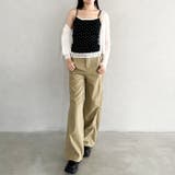 カップ付きドット柄キャミソール | Outfitter lab | 詳細画像15 