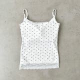 カップ付きドット柄キャミソール | Outfitter lab | 詳細画像17 