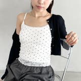 カップ付きドット柄キャミソール | Outfitter lab | 詳細画像6 