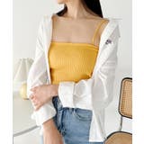 マスタード | ダブル ストラップ リブ キャミソール | Outfitter lab