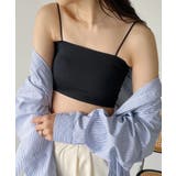 ブラック | カップ付きシームレスブラトップ | Outfitter lab