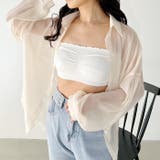 カップ付 ストラップレスフリルブラトップ | Outfitter lab | 詳細画像10 