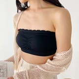 カップ付 ストラップレスフリルブラトップ | Outfitter lab | 詳細画像14 
