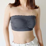 カップ付 ストラップレスフリルブラトップ | Outfitter lab | 詳細画像16 