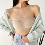 カップ付 ストラップレスフリルブラトップ | Outfitter lab | 詳細画像21 