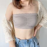 カップ付 ストラップレスフリルブラトップ | Outfitter lab | 詳細画像26 