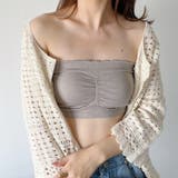 カップ付 ストラップレスフリルブラトップ | Outfitter lab | 詳細画像27 