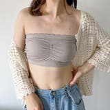 カップ付 ストラップレスフリルブラトップ | Outfitter lab | 詳細画像29 