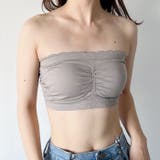 カップ付 ストラップレスフリルブラトップ | Outfitter lab | 詳細画像30 
