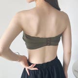 カップ付 ストラップレスフリルブラトップ | Outfitter lab | 詳細画像35 