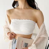 カップ付 ストラップレスフリルブラトップ | Outfitter lab | 詳細画像6 
