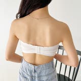 カップ付 ストラップレスフリルブラトップ | Outfitter lab | 詳細画像9 
