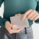 クロコ型押し がま口ミニウォレット | Outfitter lab | 詳細画像16 