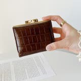 クロコ型押し がま口ミニウォレット | Outfitter lab | 詳細画像18 