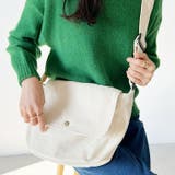 【A4サイズ対応】フラップキャンバススクエアショルダーバッグ | Outfitter lab | 詳細画像13