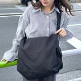 スマホポケット付き ビッグキャンバスショルダーバッグ | Outfitter lab | 詳細画像12