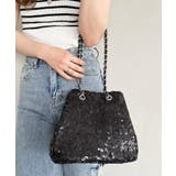 ブラック | スパンコール巾着ショルダーBAG | Outfitter lab