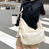 ドローコードギャザーキャンバスショルダーバッグ | Outfitter lab | 詳細画像1 