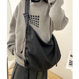 ブラック | ドローコードギャザーキャンバスショルダーバッグ | Outfitter lab