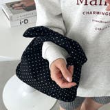 リボンモチーフ スクエアハンドバッグ | Outfitter lab | 詳細画像11 