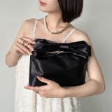 リボンモチーフ スクエアハンドバッグ | Outfitter lab | 詳細画像19 