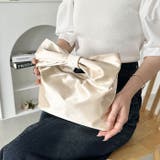 リボンモチーフ スクエアハンドバッグ | Outfitter lab | 詳細画像26 